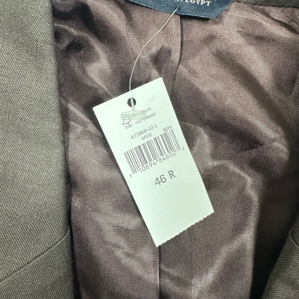 Banana Republic Blazer Mens Size 46R Brown Wool  Two Button City Jacket NEW